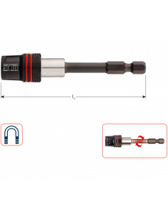 IMPACT BITHOUDER, E6.3X80, MAGN., QUICK-FIX II SNELSPAN IMPACT BITHOUDER, E6.3X80, MAGN., QUICK-FIX II SNELSPAN