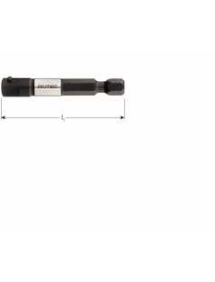 ADAPTER, E6.3 > 4-KNT. 1/4", MET STIFT, L=50 ADAPTER, E6.3 > 4-KNT. 1/4", MET STIFT, L=50