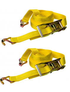 DELTASLING - SJORBAND MET RATEL - 50 MM X 9 METER - 2500 DAN - GEEL