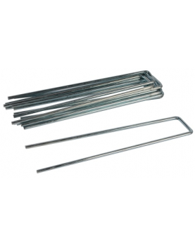 GRONDPENNEN - GRONDDOEKPENNEN - 14 X 3 CM - VERZINKT STAAL - 10 STUKS