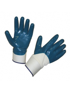 HANDSCHOEN BLAUW NBR MET KAP KERON.