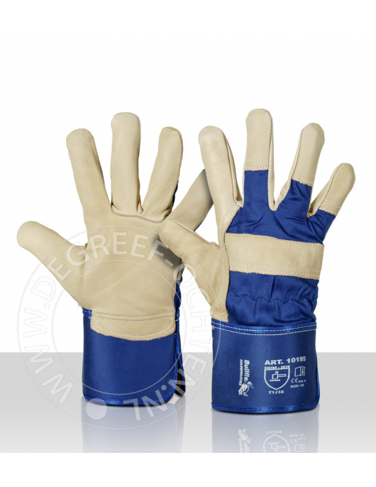 WERKHANDSCHOEN RUND/NERFLEER GOLDEN GLOVE MAAT 10 (PER PAAR GELABELD)