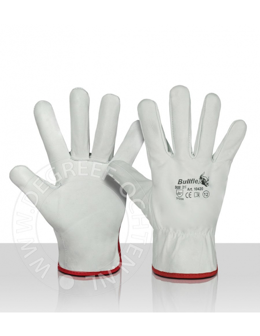 WERKHANDSCHOEN RUND/NERFLEER DRIVER MAAT 8 (PER PAAR GELABELD)