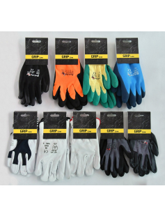 WERKHANDSCHOEN RUND/NERFLEER DRIVER MAAT 8 (PER PAAR GELABELD)