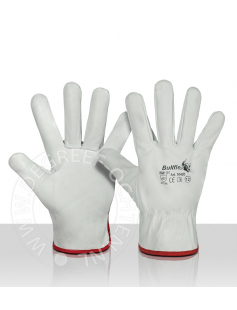 WERKHANDSCHOEN RUND/NERFLEER DRIVER MAAT 10 (PER PAAR GELABELD)