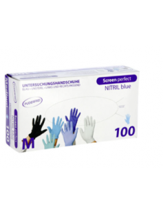 NITRIL HANDSCHOEN BLAUW BASIC (100) -S