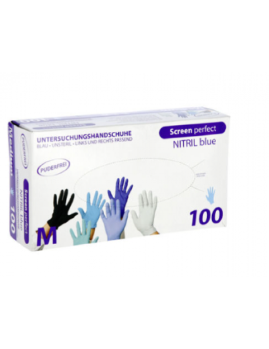 NITRIL HANDSCHOEN BLAUW BASIC (100) -L NITRIL HANDSCHOEN BLAUW BASIC (100) -L