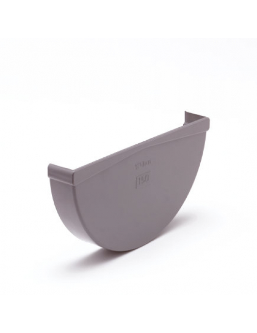 S-LON EINDSTUK VOOR MASTGOOT, PVC, 6", GRIJS