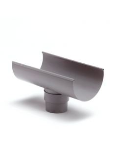 S-LON GOOTUITLOOP VOOR MASTGOOT, PVC, 6&quot;, GRIJS