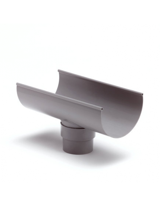 S-LON GOOTUITLOOP VOOR MASTGOOT, PVC, 6", GRIJS