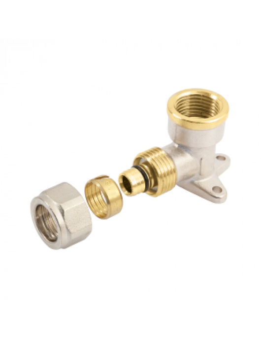 BONFIX ALU-KNEL MUURPLAAT 1/2 BINNENDRAAD X 16 1ST BONFIX ALU-KNEL MUURPLAAT 1/2 BINNENDRAAD X 16 1ST