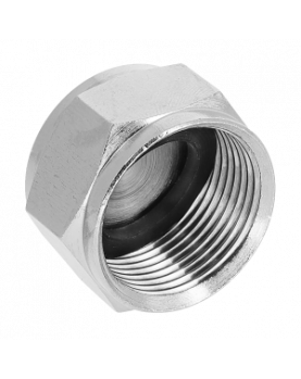 BONFIX EINDKOPPELING MESSING VERNIKKELD M24 1ST.