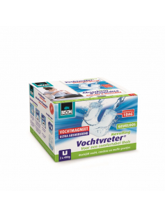 BISON VOCHTVR MAGNEET 450 GR NEUTRAAL SET 2