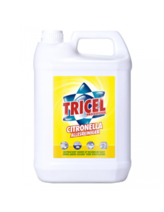 TRICEL CITRONELLA FRISREINIGER 5L. TRICEL CITRONELLA FRISREINIGER 5L.