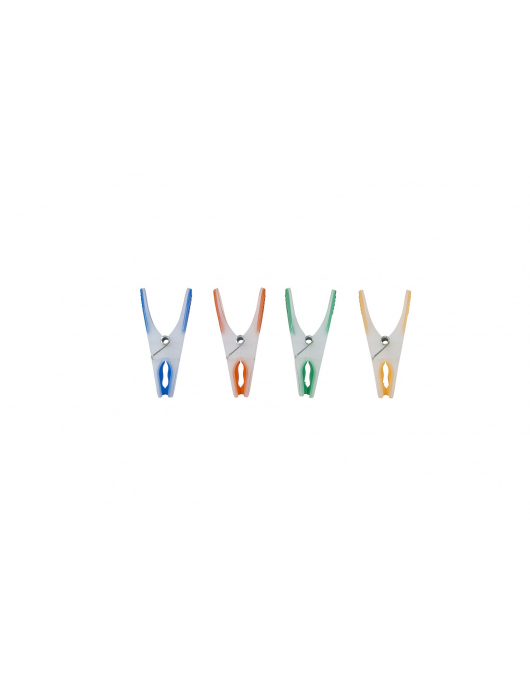 WASKNIJPERS SOFTGRIP KUNSTSTOF SET À 24