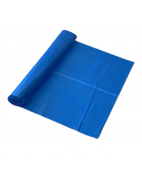 PEDAALEMMERZAK BLAUW GROOT 25 OP ROL 60X70CM DIKTE T15 35LTR, HDPE