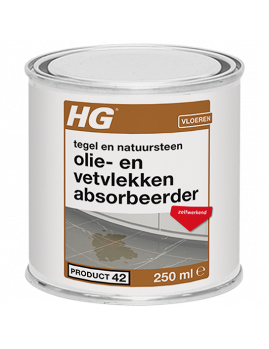 HG OLIE & VETVLEKKEN ABSORBEER 250 ML (NR. 42)