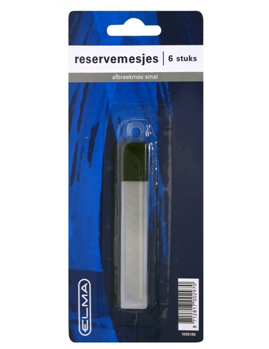 ELMA AFBREEKMES SMAL STAAL BLISTER MET 6 ST. ELMA AFBREEKMES SMAL STAAL BLISTER MET 6 ST.