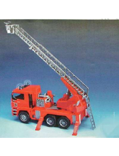 MAN BRANDWEERWAGEN MET LADDER EN WATERPOMP 1:16