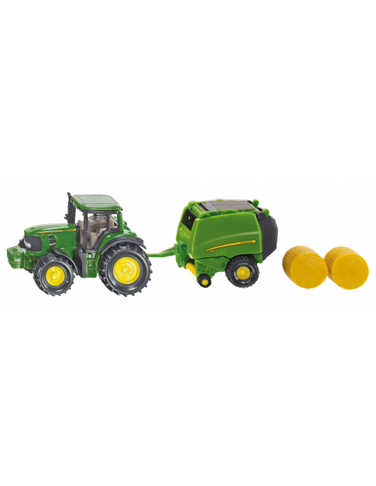 JOHN DEERE MET RONDBAALPERS ± 1:87