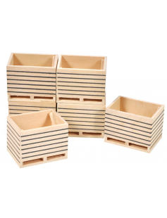 HOUTEN AARDAPPELKIST (6X) 1:32