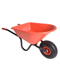 KINDERKRUIWAGEN -MM- ROOD METAAL/KUNSTSTOF