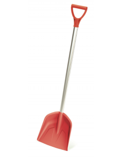 KINDER(SNEEUW)SCHEP ROOD -MM- COMPLEET, ALU.STEEL D-HANDVAT