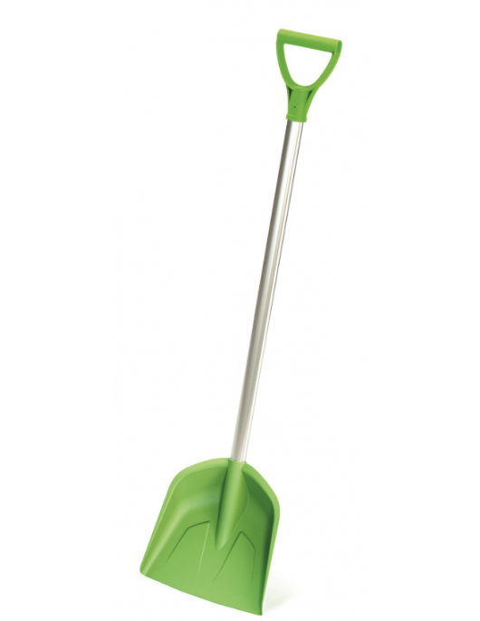 KINDER(SNEEUW)SCHEP GROEN -MM- COMPLEET, ALU.STEEL D-HANDVAT
