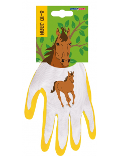 KINDERWERKHANDSCHOENEN - PAARD - 8-10 JAAR