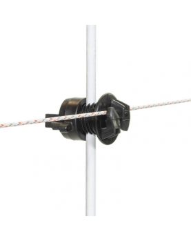 SCHROEFISOLATOR ZWART VOOR PAAL ø 4-10MM (20)