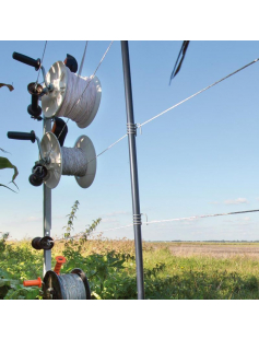 VERSTELBAAR RVS VEERTJE VOOR KUNSTSTOF PAAL 13MM (10)