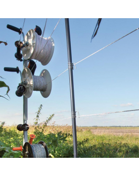 VERSTELBAAR RVS VEERTJE VOOR KUNSTSTOF PAAL 13MM (10)