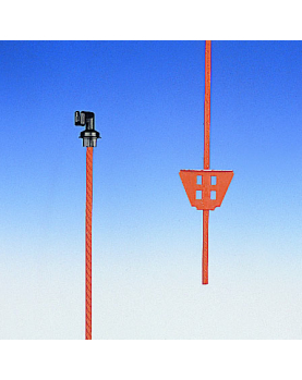 VEERSTALEN PAAL ORANJE 1,00M (1)