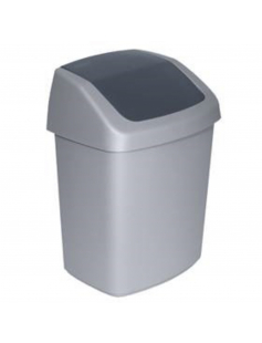 AFVALBAK SWING ZILVER/ANTRACIET 246X198X373MM 10LTR