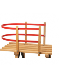 RUGGENSTEUN KUNSTSTOF VOOR HOUTEN SLEDE