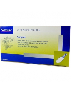 AURIPLAK ANTI-VLIEGEN OORPLAATJES 10 STUKS