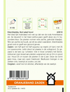 OBZ RED SALAD BOWL - RODE EIKENBLADSLA