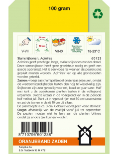 OBZ STAMSNIJBONEN ADMIRES, 100G