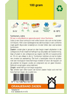 OBZ TUINBONEN LISTRA, 100G