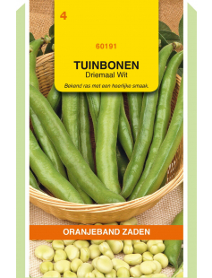 OBZ TUINBONEN DRIEMAAL WIT, 100G