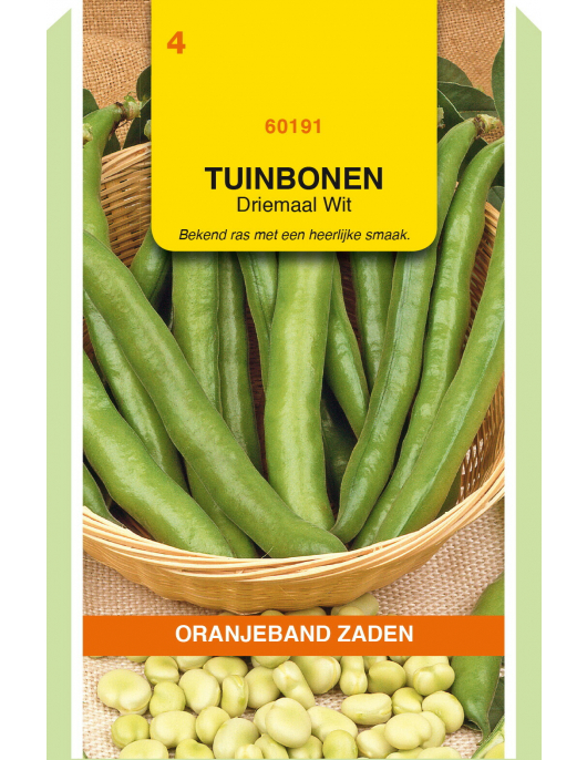 OBZ TUINBONEN DRIEMAAL WIT, 100G