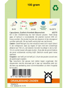 OBZ CAPUCIJNERS BLAUWSCHOKKER EZETHA, 100G