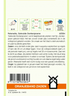 OBZ PETERSELIE GEKRULDE DONKERGROENE