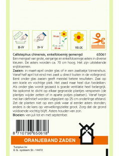 OBZ CALLISTEPHUS, ASTER ENKELBLOEMIG GEMENGD