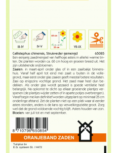 OBZ CALLISTEPHUS, ASTER STRUISVEDER GEMENGD