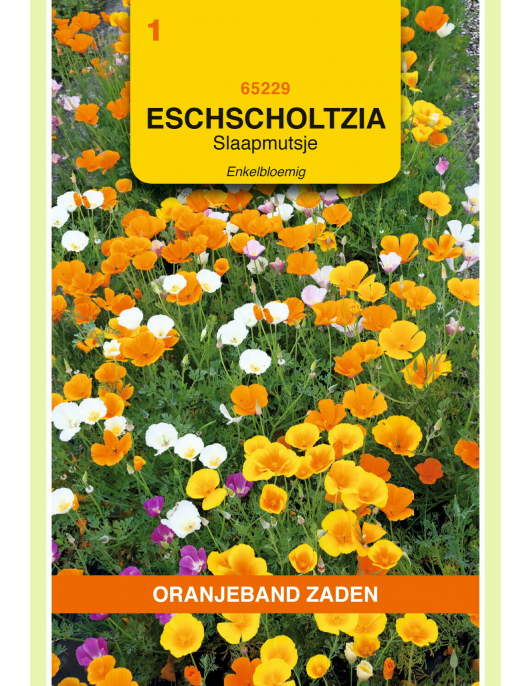 OBZ ESCHSCHOLTZIA, SLAAPMUTSJE ENKELBLOEMIG GEMENGD OBZ ESCHSCHOLTZIA, SLAAPMUTSJE ENKELBLOEMIG GEMENGD