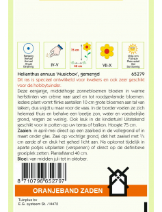 OBZ HELIANTHUS, ZONNEBLOEM MUSICBOX GEMENGD