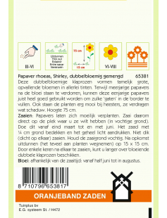 OBZ PAPAVER, KLAPROOS SHIRLEY