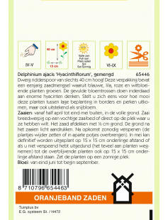 OBZ DELPHINIUM, RIDDERSPOOR HYACINTHBLOEMIG GEMENGD
