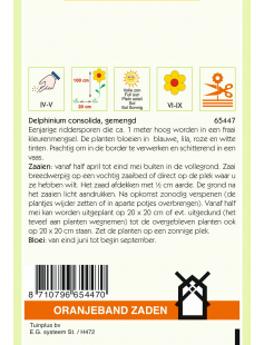 OBZ DELPHINIUM, RIDDERSPOOR GEMENGD
